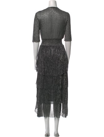 Maje Printed Long Dress