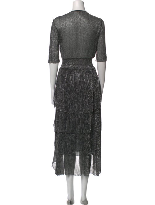 Maje Printed Long Dress