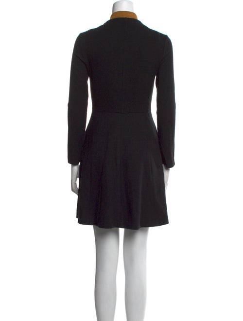 Maje Mock Neck Mini Dress