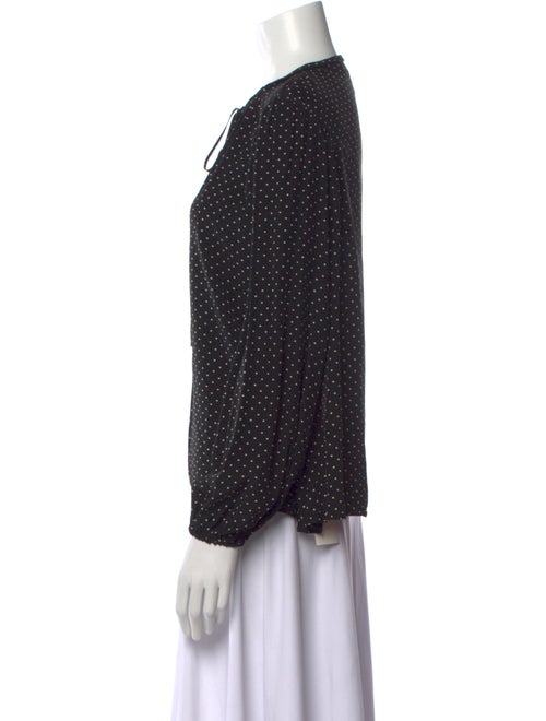 Maje Silk Polka Dot Print Blouse