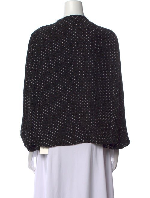 Maje Silk Polka Dot Print Blouse