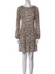 Maje Animal Print Mini Dress