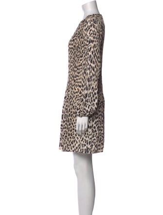 Maje Animal Print Mini Dress