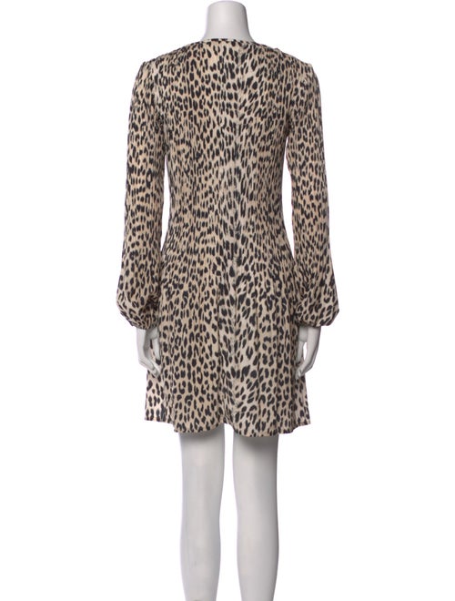 Maje Animal Print Mini Dress