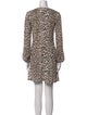 Maje Animal Print Mini Dress