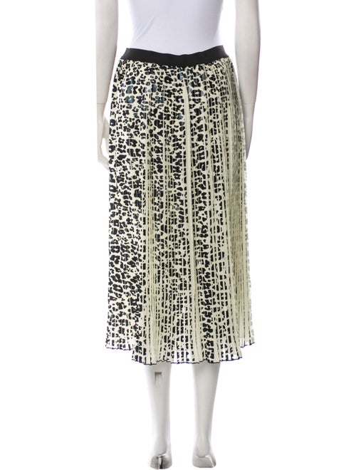 Maje Animal Print Midi Length Skirt