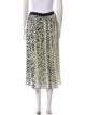 Maje Animal Print Midi Length Skirt