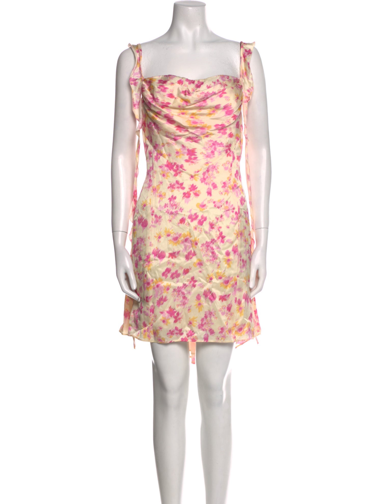 Maje Floral Print Knee-Length Dress