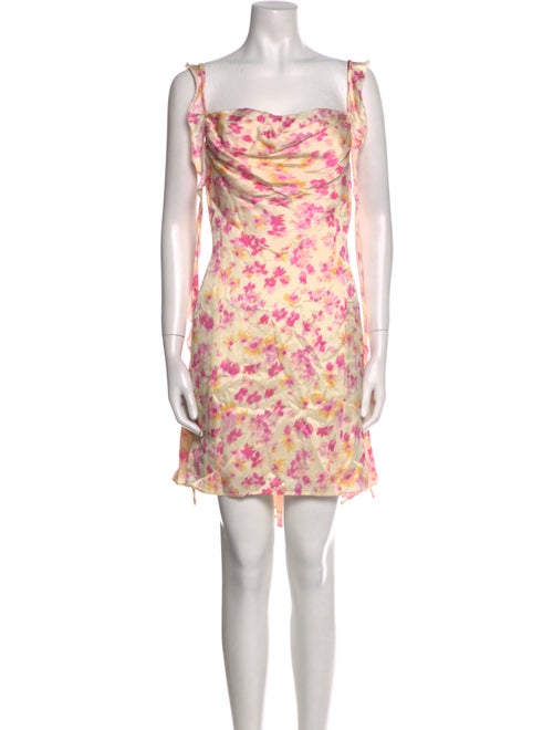 Maje Floral Print Knee-Length Dress