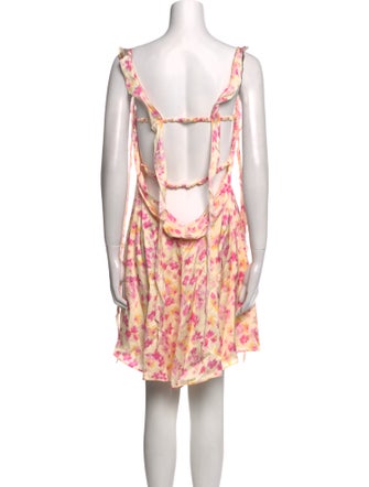 Maje Floral Print Knee-Length Dress
