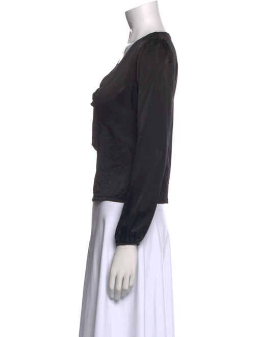 Maje Silk V-Neck Top