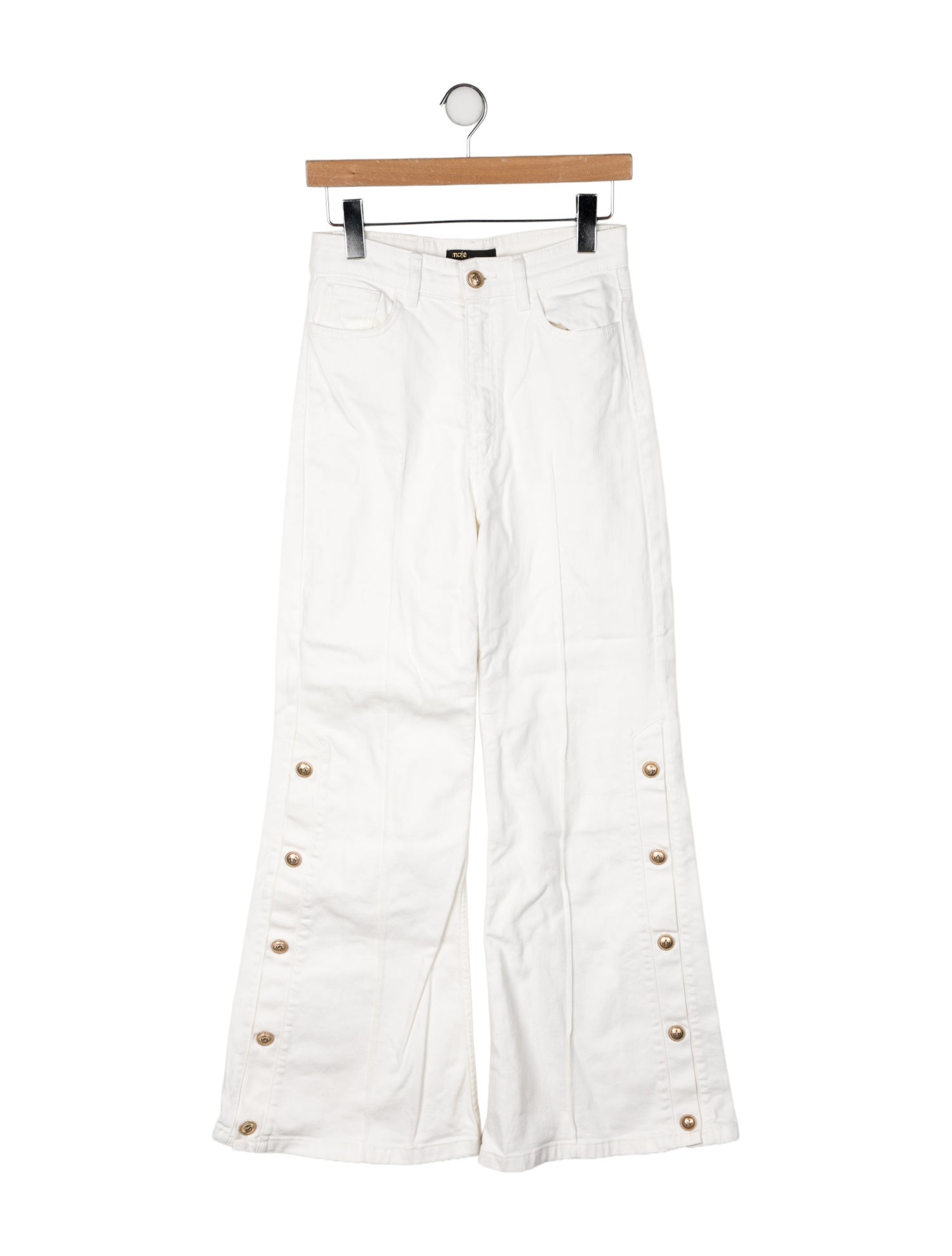 Maje High-Rise Wide Leg Jeans