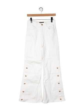 Maje High-Rise Wide Leg Jeans