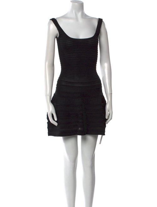 Maje Scoop Neck Mini Dress