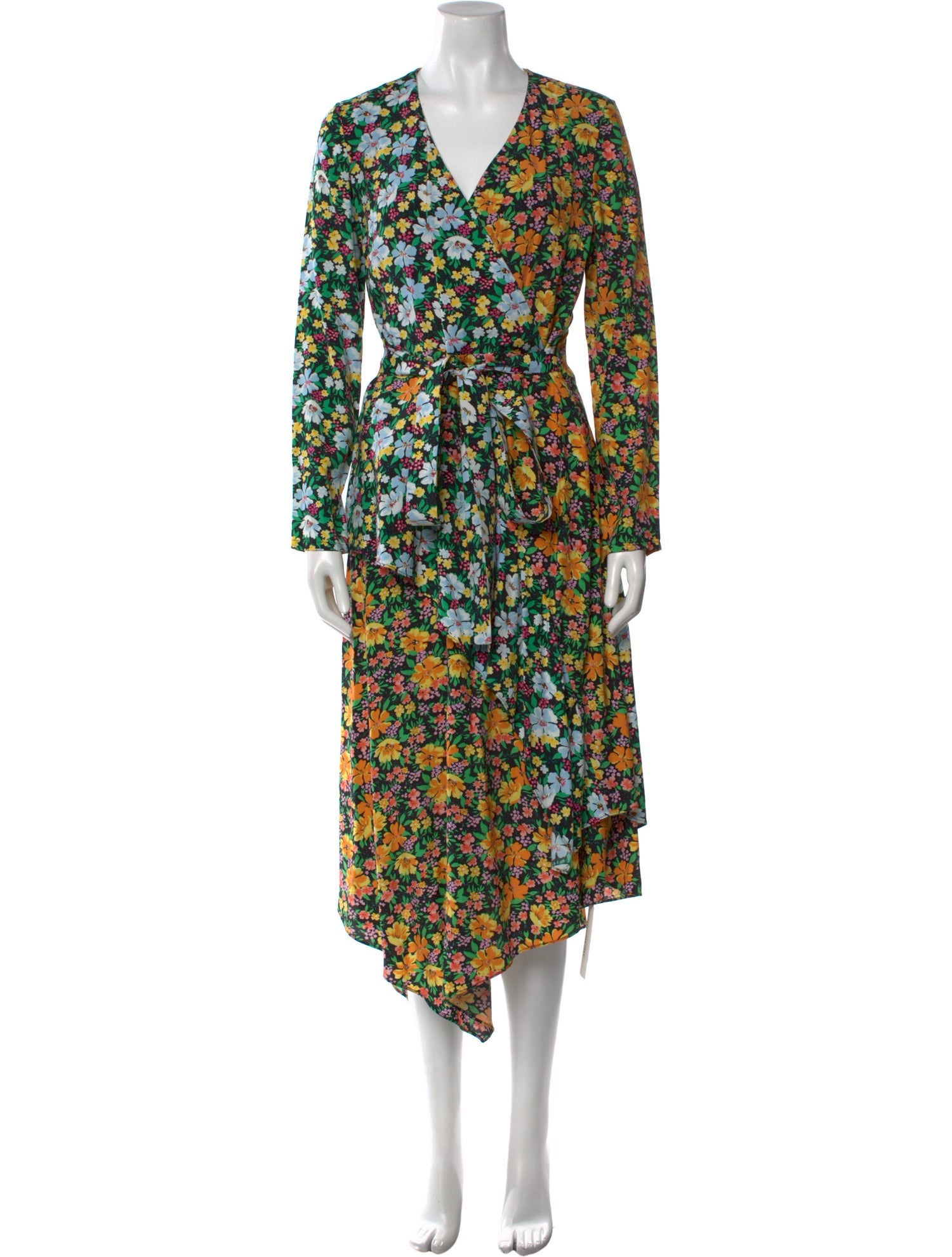 Maje Floral Print Long Dress