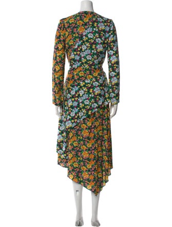 Maje Floral Print Long Dress