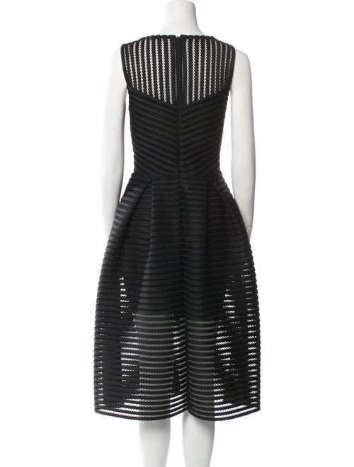 Maje Striped Midi Length Dress