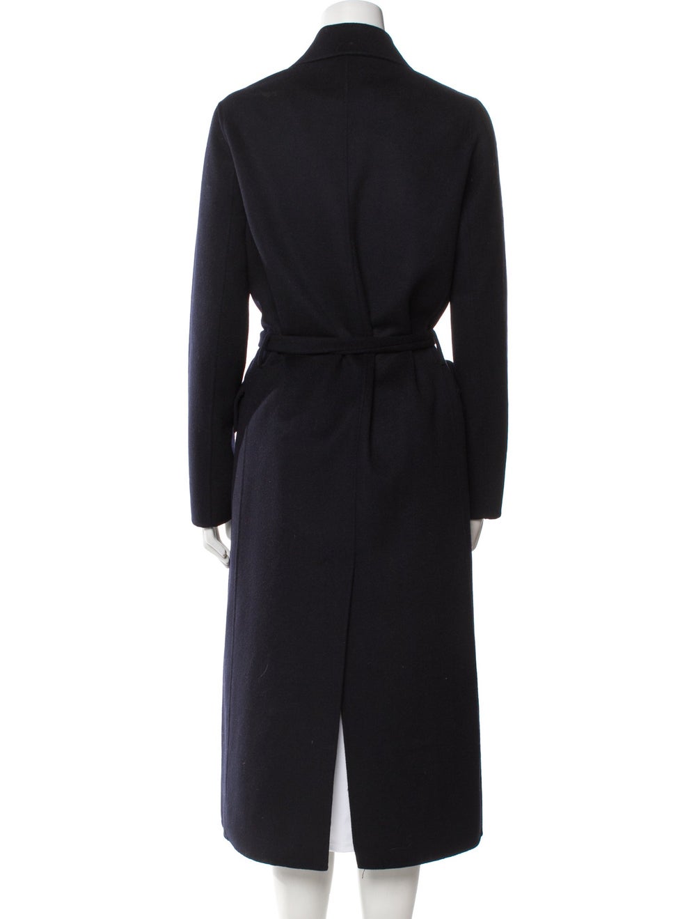 Maje Wool Evening Jacket Blue Pointed Collar - image 3