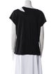 Maje Linen Cowl Neck T-Shirt