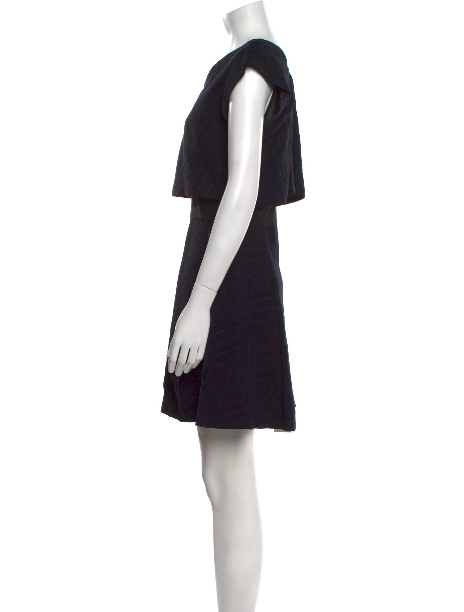 Maje Crew Neck Mini Dress