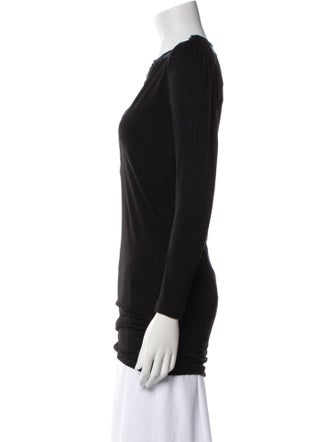 Maje V-Neck Long Sleeve Top
