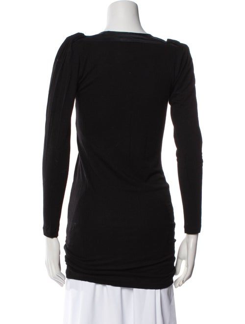 Maje V-Neck Long Sleeve Top