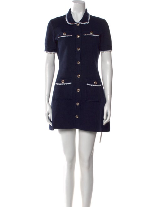 Maje Mock Neck Mini Dress