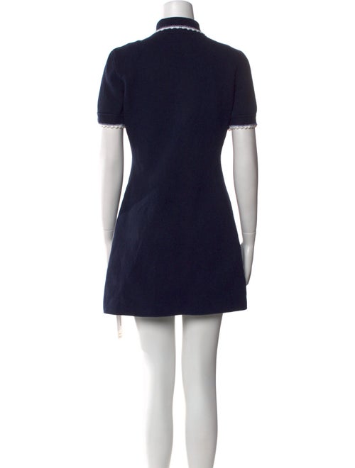 Maje Mock Neck Mini Dress