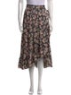 Maje Paisley Print Midi Length Skirt