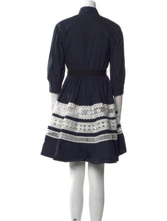 Maje Mock Neck Knee-Length Dress