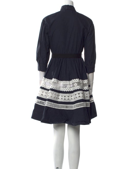 Maje Mock Neck Knee-Length Dress