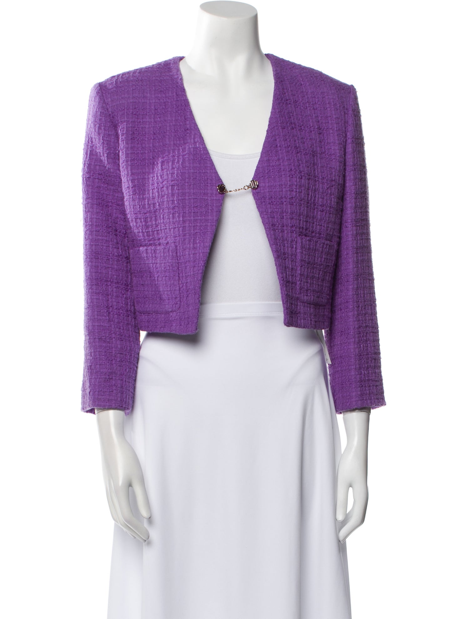 Maje Tweed Pattern Bolero