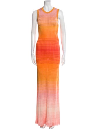 Maje Printed Long Dress