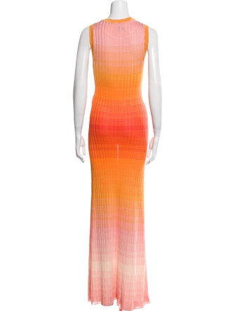 Maje Printed Long Dress