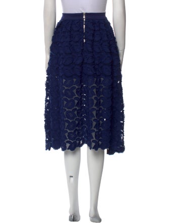 Maje Lace Pattern Knee-Length Skirt