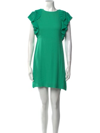 Maje Bateau Neckline Mini Dress