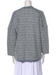 Maje Printed V-Neck Sweater