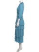 Maje V-Neck Long Dress