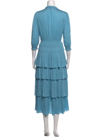 Maje V-Neck Long Dress