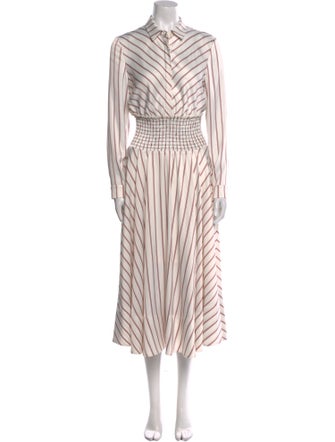 Maje Striped Long Dress