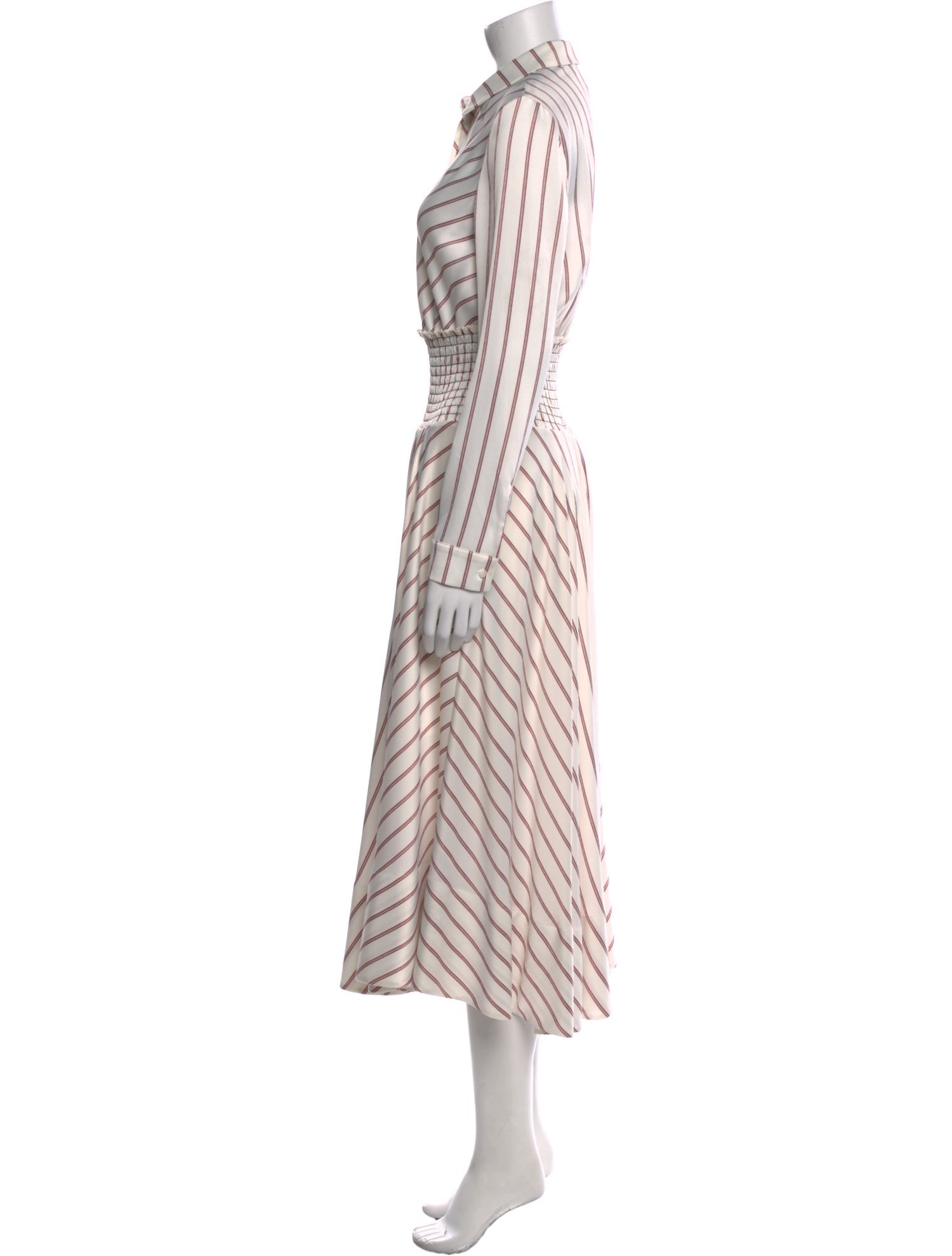 Maje Striped Long Dress