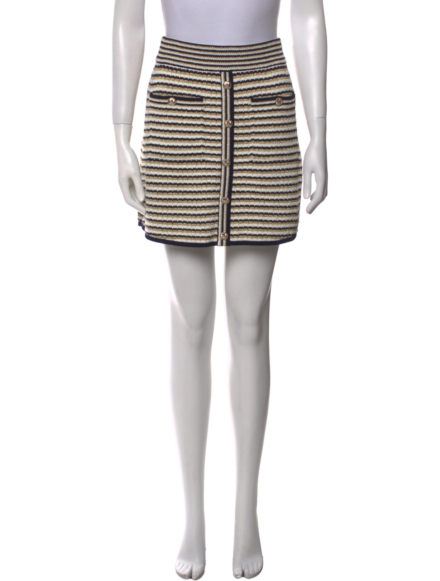 Maje Striped Mini Skirt w/ Tags