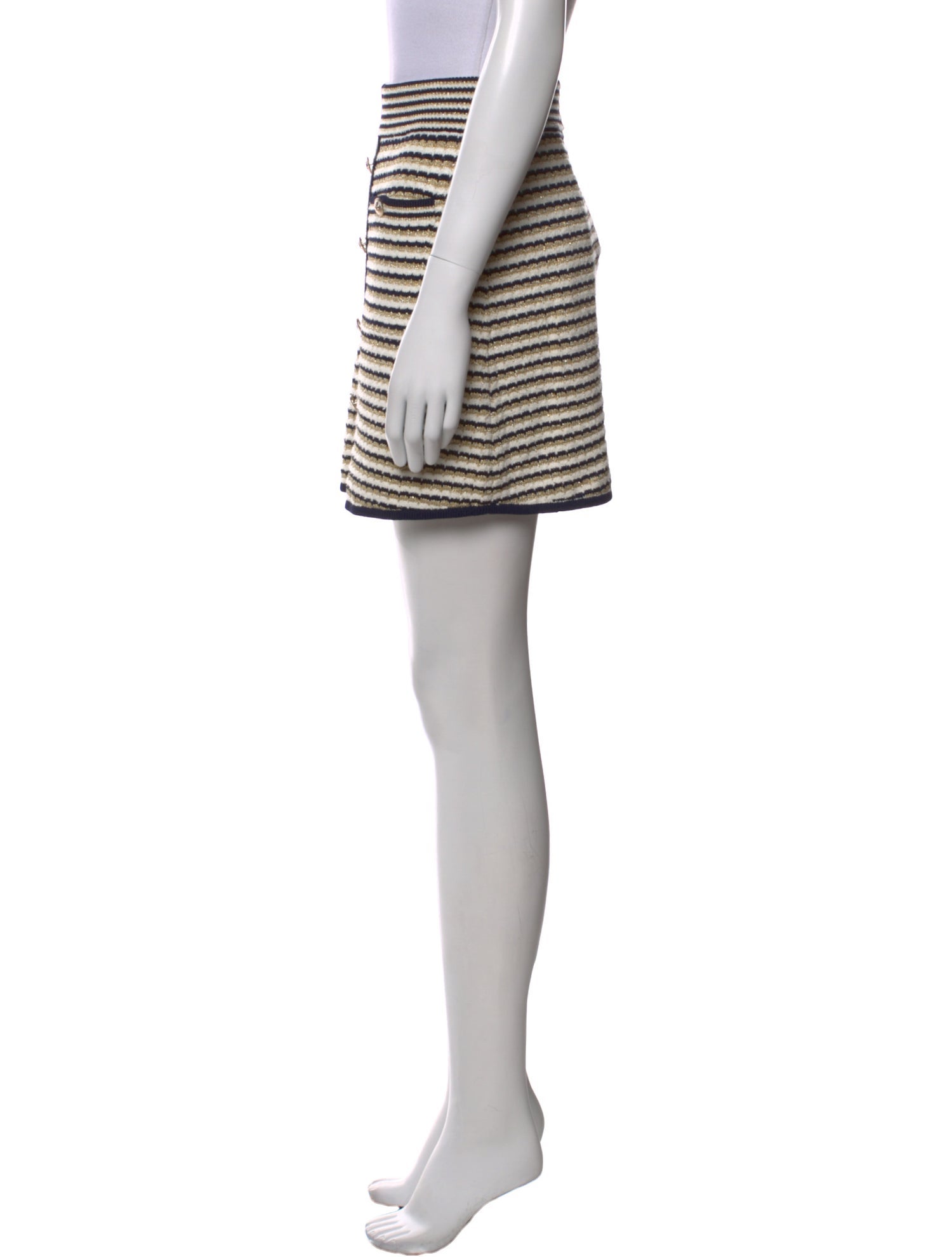 Maje Striped Mini Skirt w/ Tags