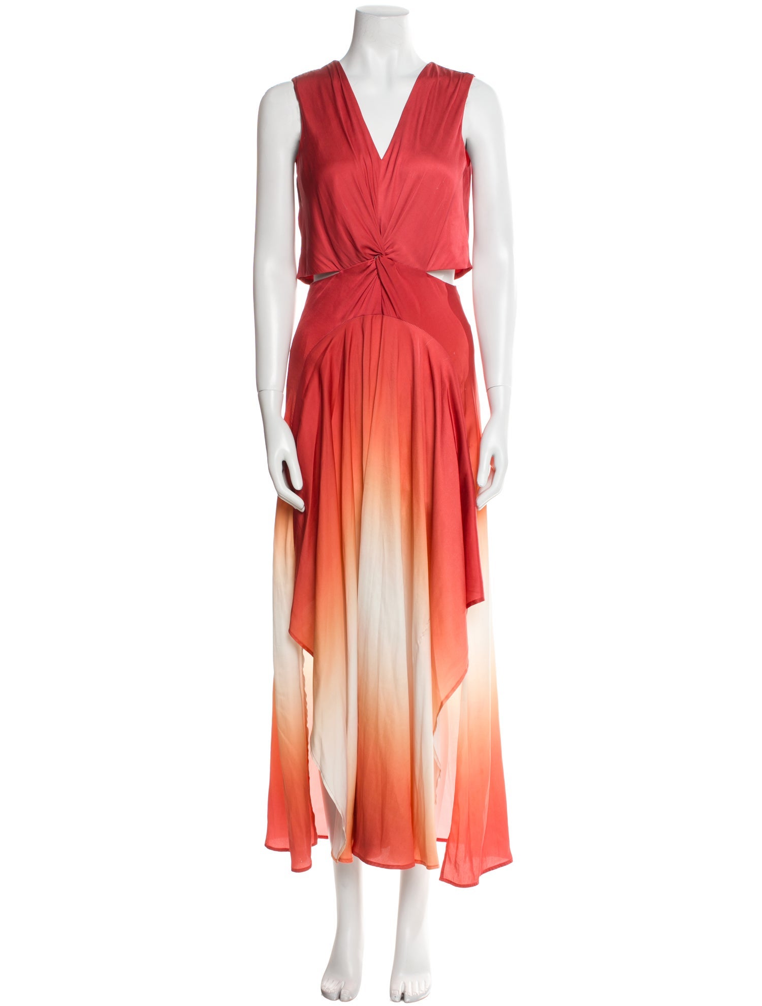 Maje V-Neck Long Dress