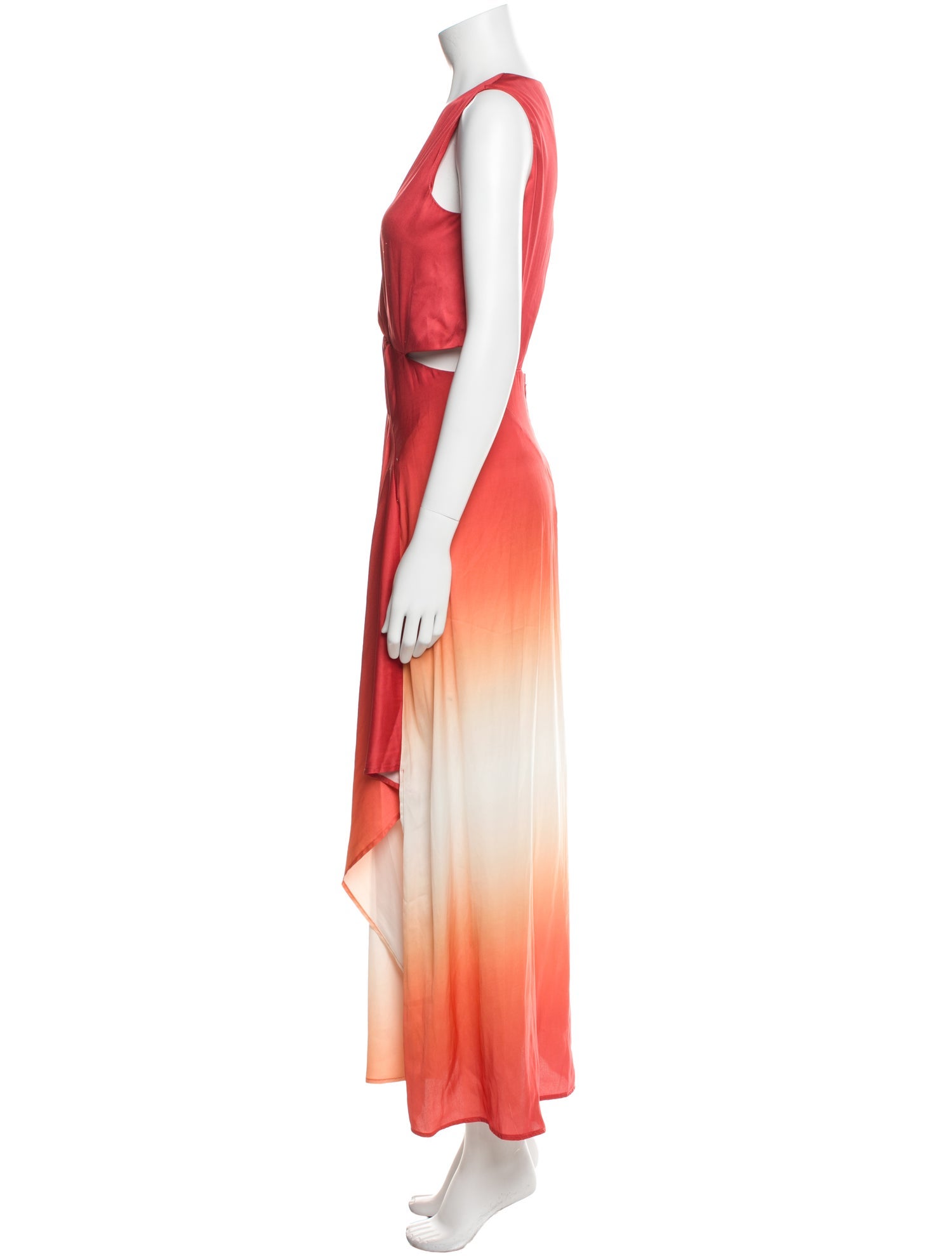 Maje V-Neck Long Dress