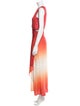 Maje V-Neck Long Dress
