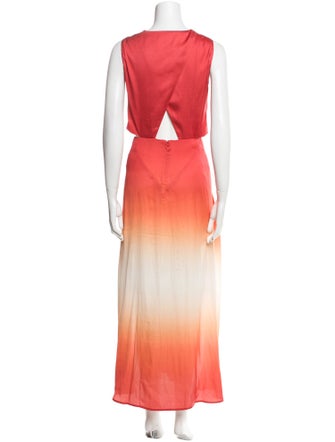 Maje V-Neck Long Dress