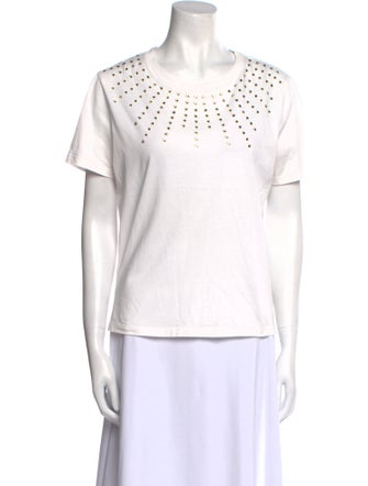 Maje Scoop Neck Short Sleeve T-Shirt