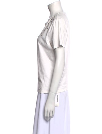 Maje Scoop Neck Short Sleeve T-Shirt