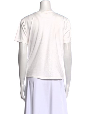 Maje Scoop Neck Short Sleeve T-Shirt